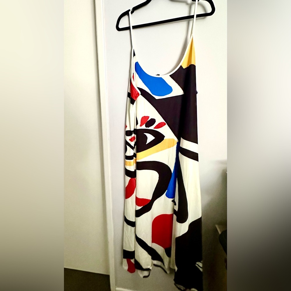 Art Print Maxi with Spaghetti straps 5x